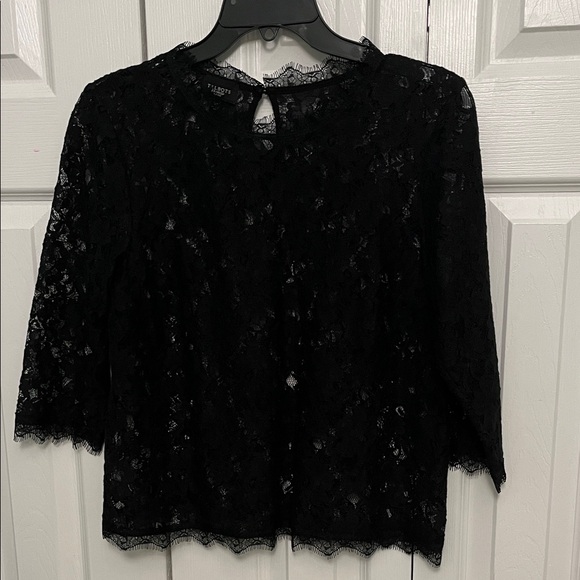 Talbots 8P Elegant Black Lace Women's Top - Picture 3 of 6
